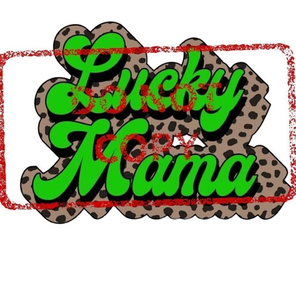 Lucky Mama Animal Print Sublimation Transfer - Picture 1 of 1